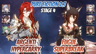 Argenti Hypercarry \u0026 Fugue SuperBreak w/ Firefly Pure Fiction Stage 4 (3 Stars) Honkai Star Rail