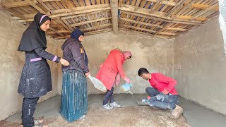 From building a house to a wedding;  The way to happiness, cement house🌹🥰💍