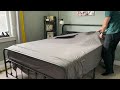 nice metal victorian style bed frame from yaheetech