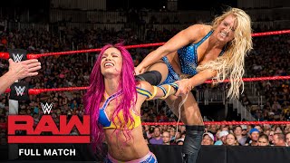 FULL MATCH - Charlotte Flair vs. Sasha Banks - Women's Title Match: Raw, July 25