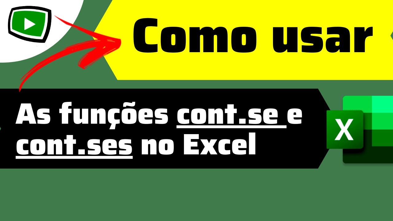 Como Usar As Funções CONT.SE E CONT.SES No Excel - YouTube