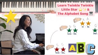 Learn “Twinkle Twinkle Little Star” & “The Alphabet Song” on the Piano!