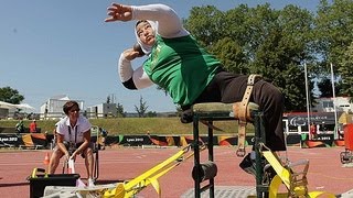 Athletics - Nadia Medjemej - women's shot put F55/56/57 final   - 2013 IPC Athletics Worlds