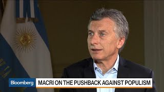 Macri Says Argentina's Economy Has Turned the Corner