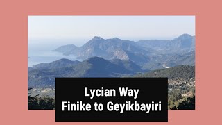 Lycian Way Part 3: Finike to Geyikbayiri