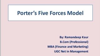 Porter's Five Forces Model | Strategic Management| MBA| BBA| M.Com| UGC Net Management and Commerce