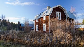 The Trains pass the Abandoned House at Kattisträsk