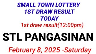 STL - PANGASINAN 1ST DRAW RESULT(12:00PM DRAW) February 8, 2025