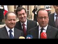 hollande meets president of iraqi kurds