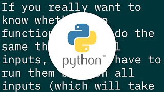 Check if two Python functions are equal