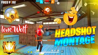 FF Headshot Montage 😲 in Lone Wolf 🐺 Mode 📳 | Free Fire 🔥 Gameplay Video - Garena Free Fire