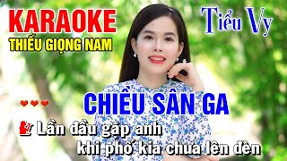 CHIỀU SÂN GA ➤ Song Ca Cùng Tiểu Vy ➤ Karaoke Thiếu Giọng Nam ➤ KARAOKE SONG CÙNG CA SĨ