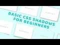 Basic CSS Box Shadows For Beginners | Encrypted Code