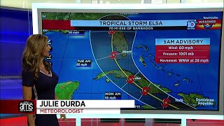 Tropical Storm Elsa: 5 a.m. Friday advisory