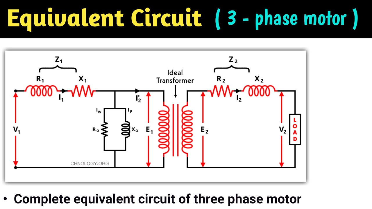 Equivalent Circuit Of 3 Phase Induction Motor | Three Phase ...