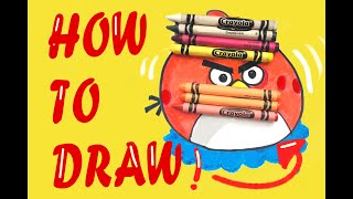 تعليم الرسم للأطفال: ازاي ارسم angry bird