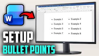 Microsoft Word : How To Setup Bullet Points Side By Side?