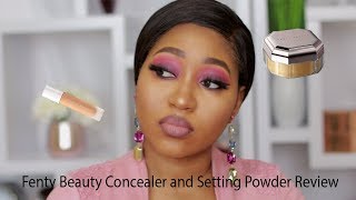 Review on The Fenty Beauty Pro Filter Instant Retouch setting powder and conceal