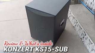 konzert KS15-sub ‼️ Review and what's inside , Pang deep bass