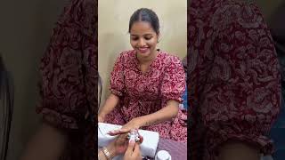 Moni akka nail extensions video💙 |FAYAS❤️MONISHA#nrfm #love #trending #nailart