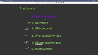 21.2 : Built-in Annotations in Java | [Abdul Bari] Java Course
