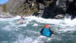 Riverboarding the Roaring Meg in New Zealand