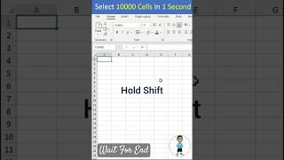 💥Selecting 10,000 Cells Instantly (Excel)