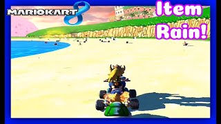 Mario Kart 8 ITEM RAIN on CUSTOM TRACKS (Bowsette Gameplay)