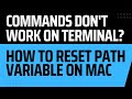 How to Reset Path Variable on Mac Terminal