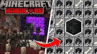 I built an INSANE Wither Skeleton FARM in Minecraft Hardcore!