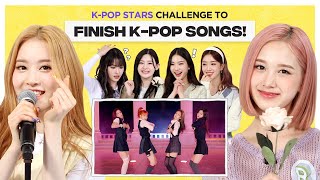 Can Kpop Group finish the lyrics of BLACKPINK, TWICE \u0026 SKZ? l FLC l STAYC