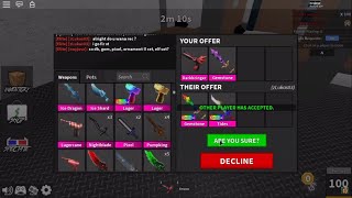 Roblox Trading For Yellow Luger Murder Mystery X - tides mm2 roblox