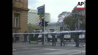 CROATIA: ZAGREB: PROTESTORS