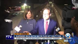 Suspended Boca Raton mayor pleads not guilty to misconduct charges