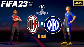 FIFA 23 | MILAN vs. INTER | Ft. Mbappe, Haaland | UEFA Champions League Final | PS5 4K
