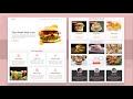 Create A Responsive ' Food / Restaurant ' Website Design Using HTML CSS And JAVASCRIPT From Scratch