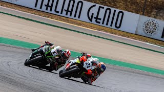 Last laps from Race 2 at #TeruelWorldSBK