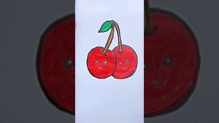 cherries drawing and coloring for kids #kidsvideos @littlebabyfingers