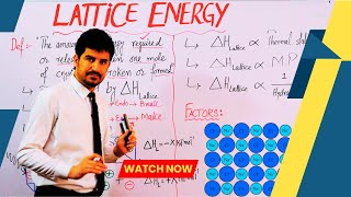 What is Lattice energy | Lattice enthalpy | Ionic crystal in detail by Dur Chemist