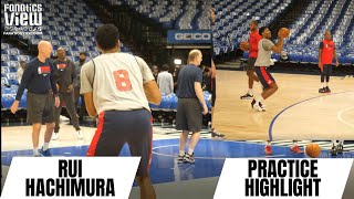 Rui Hachimura Works on 3-Pointers - FIRST LOOK AT THE JAPANESE SENSATION IN NBA REGULAR SEASON!