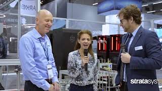 #LetsTalkManufacturing at #formnext with #Stratasys - Michal Diga, Director P3, Stratasys