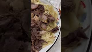 Beshbarmak The National Dish of Kazakhstan  #shorts