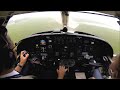 citation v ils approach in heavy rain cockpit view