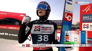 Skispringen: Einzel 1.&2. Durchgang - WM Vikersund 2022