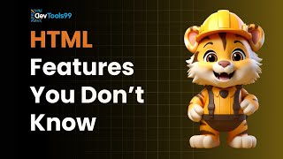 HTML features you don't know #devtools99 #coding #html #programming #webdevelopment #htmltutorial