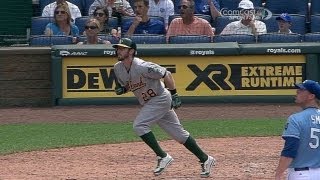 Sogard pads lead with two-run homer