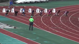 2017 国体最終選考会　少年男子A 100m  準決勝2組