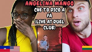 Angelina Mango - Che T'o Dico A Fà Reaction (Live at Duel Club di Pozzuoli) | FIRST TIME HEARING