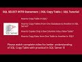 (#14) SQL Select Into Statement | SQL Copy Table | SQL Tutorial