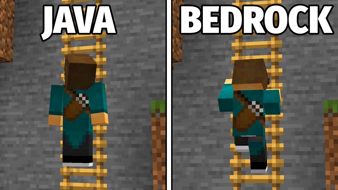 Java Vs Bedrock Youtube Java Vs Bedrock Youtube